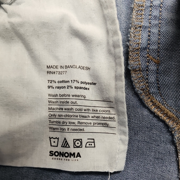 Sonoma Women's Blue Skinny Jeans with Patchwork sz 18W - Picture 8 of 10